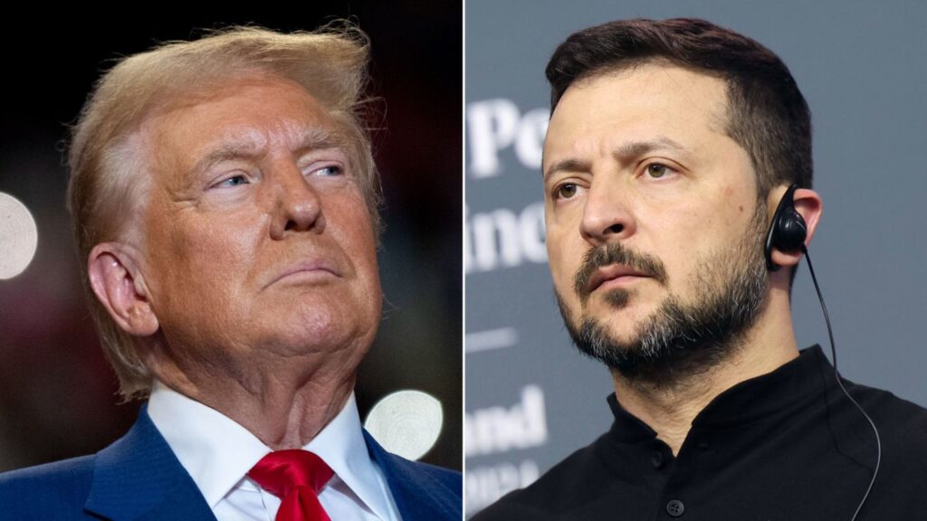 Trump and Zelensky